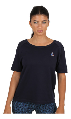 Remera Entrenamiento Le Coq Sportif Loose N1 Mujer En Azul |