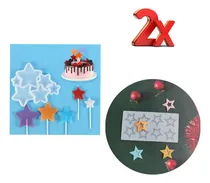 Comprar Molde De Silicon Estrella Para Bombones Jabones Velas  