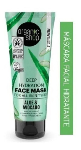 Mascarilla facial para piel Organic Shop Facial y 75mL