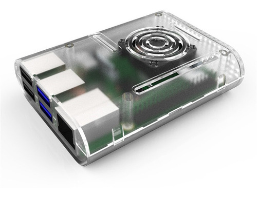 Caja Raspberry Pi 4 Con Ventilador Disipadores Color [ Max ]