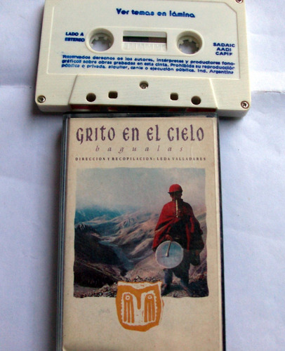 Grito En El Cielo Leda Valladares Bagualas / Casete 1988 Ex