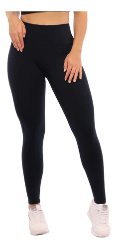 Calça Legging Suplex Forrada Flanelada Cós Alto