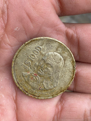 Moneda De $1000 Juana De Asbaje De 1989. Real.