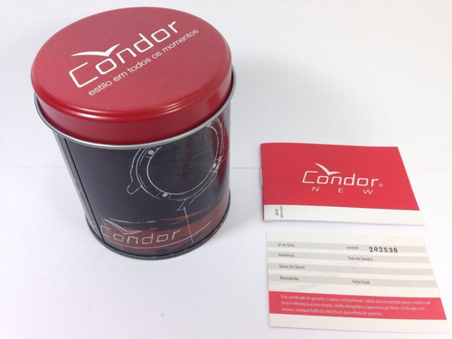 Relógio Condor Masculino Prata + Brinde