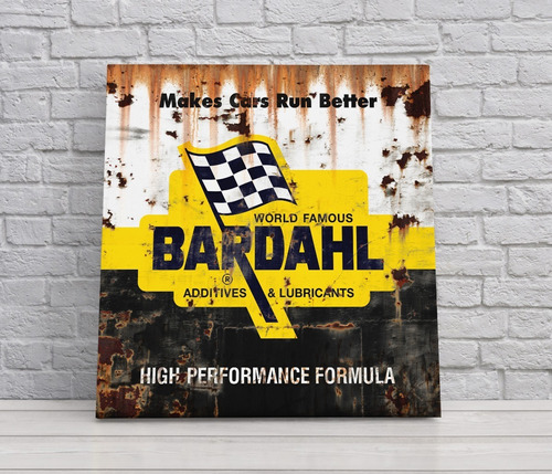 Carteles Bardahl Motor Oil Retro Vintage Diseño 30x30 Cm