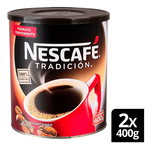 Café Nescafé® Tradición Tarro 400g Pack X2