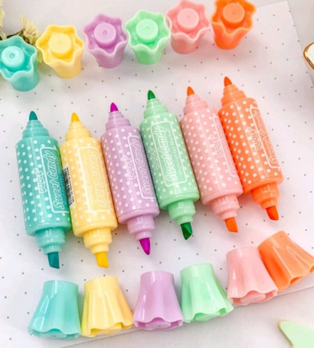 Resaltador C/forma Helado Love Color Variado Papeleria Set 5