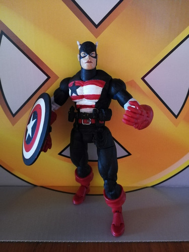 Figura Captain America Us Agente Custom / Marvel Toybiz 