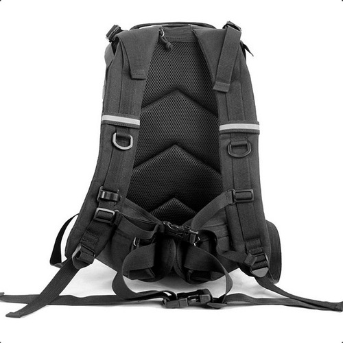 Mochila Tática Militar Recomendada Braba Qualidade Altíssima Desenho Do Tecido Preto