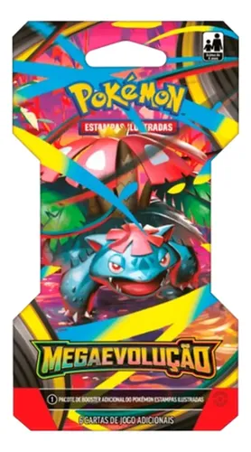 Booster C/ 6 Cartas Pokémon Mega Evolução Em Português Copag