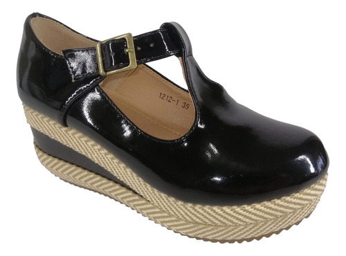 Imagen 3 de 4 de Zapato De Mujer Panchita 1212-1 Negro