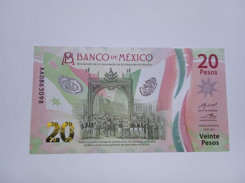 Billete De México  20 