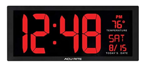 Acurite 75127m 14,5 Pulgadas Grande Rojo Gran Tamaño Led Rel