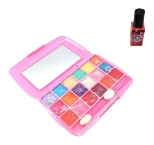 Mi Primer Set De Maquillaje Portatil Espejo Esmalte Ideal