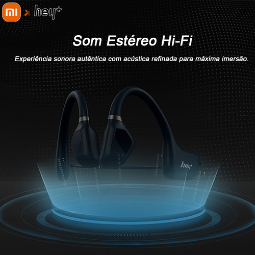 Heyplus 0001 Runner Air Fone De Condução Aérea Com Áudio Estéreo Ip67 Liga De Titânio E Bateria De 6h Bluetooth 5.2 Estável