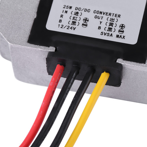 Convertidor De Vehículo Dc-dc 12v/24v A 5v 5a 25w Voltage St