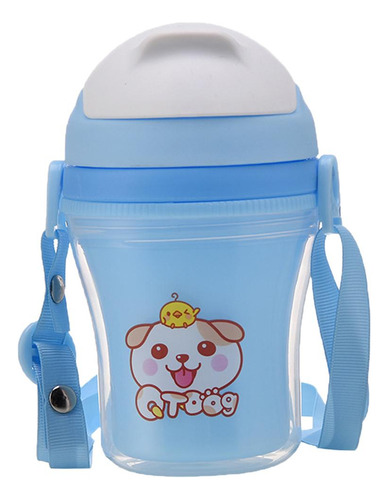 Taza De Entrenamiento Taza De Viaje 180ml Azul Con Correa
