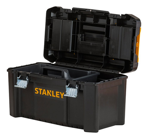 Caja De Herramientas Con Charola 19 PuLG Stanley Stst19333 Color Negro