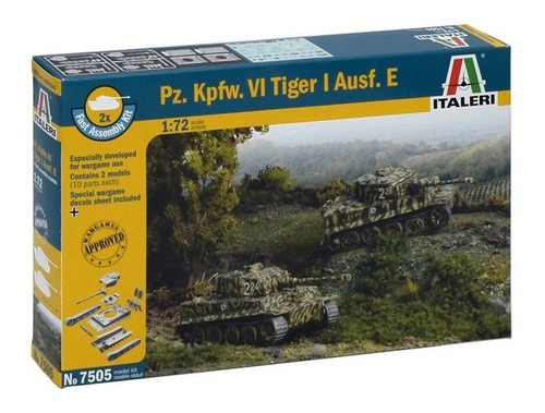 Panzer Kpfw. Vi Tiger I Ausf. E By Italeri # 7505 1/72  X2