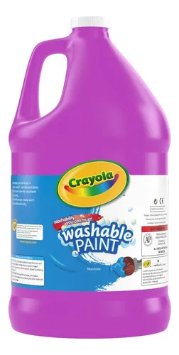 Pintura Lavable Crayola, Pintura Morada, Útiles Para El Aula