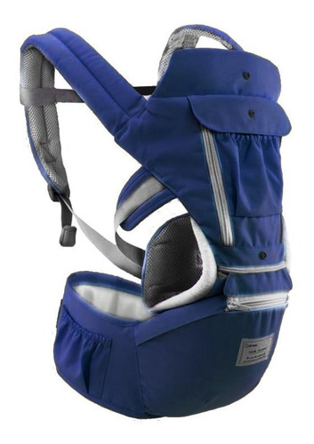 Portador Ergonômico De Bebê Bolsa Canguru 3 Em 1 Azul Água