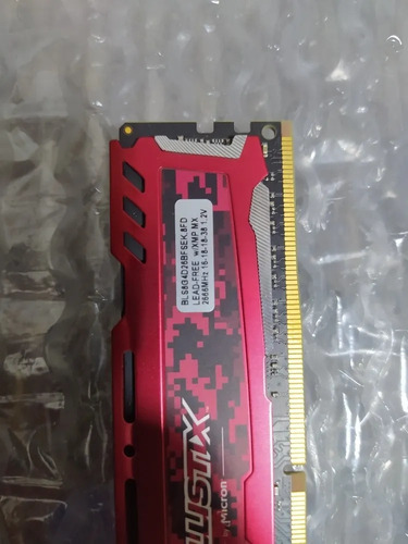 Memória Ram 8gb 1x8gb Crucial Bls8g4d26bfsek Ballistix