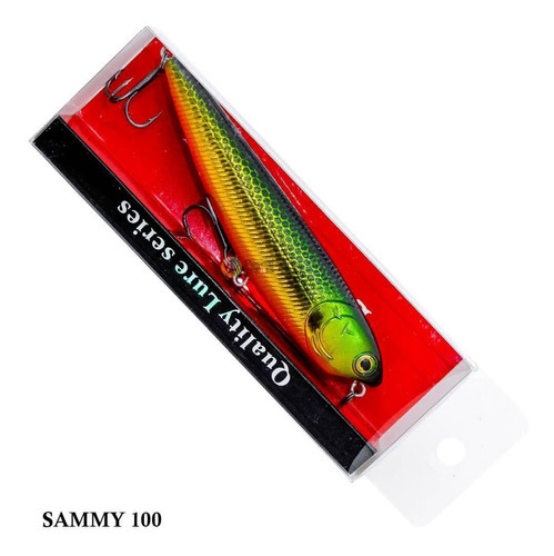 Señuelo de pesca Lure Dynesty Sammy 100 color sammy 03 con 2 ganchos de 10cm x 16g para profundidad máxima de 1ft