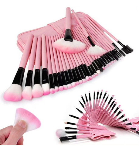 32pcs Makeup Brush Set, Herramientas De Belleza