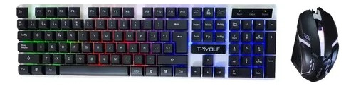 Combo Gamer Profeisonal Economico Rgb Teclado Y Mouse Alambr