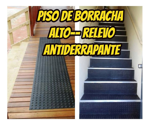 Lençol De Borracha Bolinhas Antiderrapante 3mm 5.00x1.00