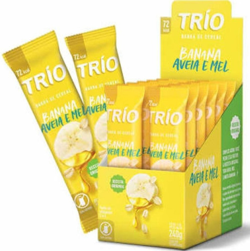 Barra De Cereal Trio Banana Aveia E Mel Cx 12 