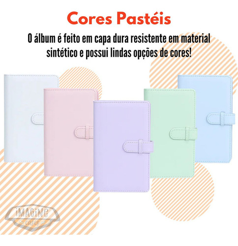 Dp Álbum Para Fotos Instantâneas Instax Mini 108 Fotos Cor