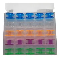 Comprar Carretel Plastico Color Maquina Familiar X 25 Janome Brother