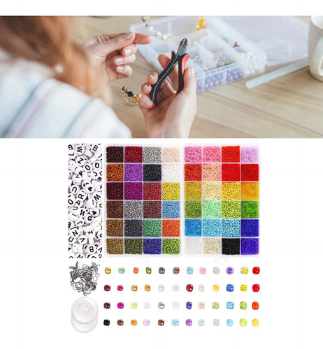 35000pcs Cuentas Kits Para Hacer Pulsera Joyas Collar Regalo