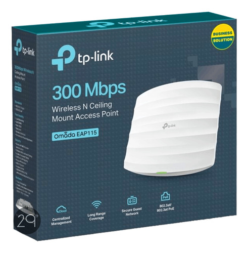 Tp-link, Punto De Acceso Inalámbrico Techo N 300mbps, Eap115