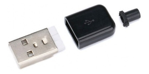 Conector Usb A Macho Con Tapa Para Cable