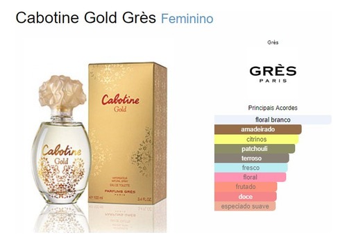Kit Cabotine Gold Edt 50ml + Iluminador Grès Feminino