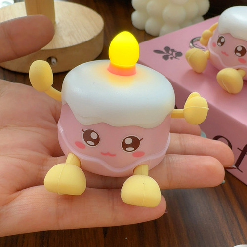 Py Llavero Con Forma De Tarta De Cumpleaños Con Luces