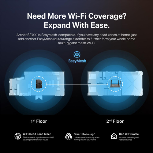Router Wifi 7 Tp-link Archer Be700 Tribanda 15 Gbps 8 Transm