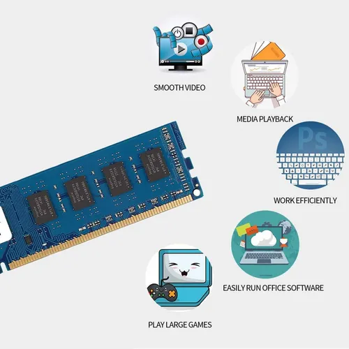 Memoria Ram 8gb (2x4gb) Ddr3 1600 Pc3-12800u Dimm