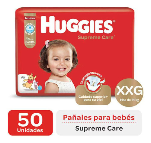 Pañales Bebe Huggies Supreme Care M - G - Xg - Xxg - Xxxg