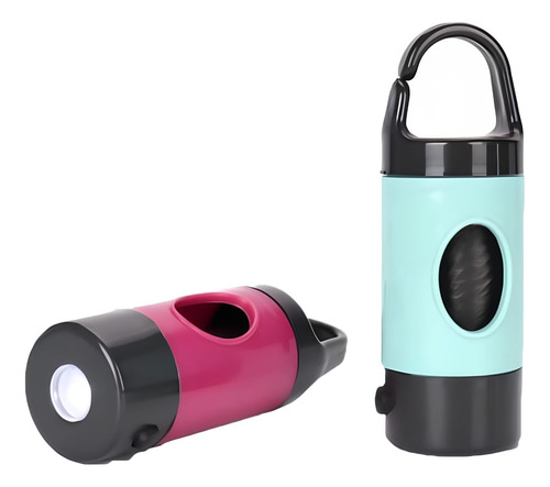 Porta Saquinhos Light Cata Caca Com Refil Lanterna Para Pet