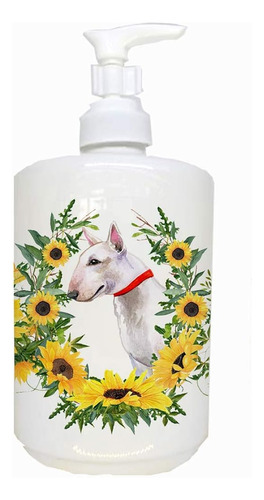 Caroline's Treasures Ck2885soap Bull Terrier En Girasoles Di