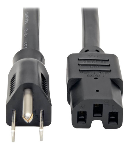 Cable Poder C15 A Nema 5-15p 3x14 Awg 1.8mts