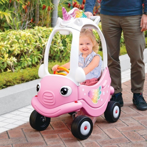 Quadriciclo Infantil Unicorn Com Buzina Chave Alça E Mais