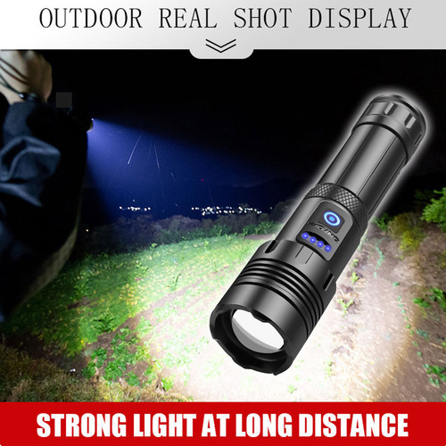 Linterna Led Cob, Recargable Por Usb, Ipx4, Impermeable (sin