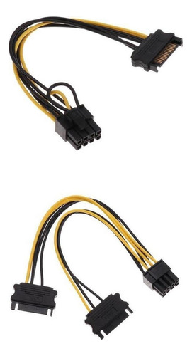 15pin A () P + Dual 15p A 8p Cable De Adaptador De Corriente
