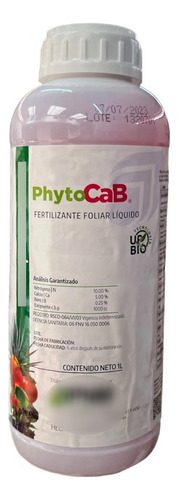 Phyto Cab, Fertilizante Foliar Nitrogeno, Calcio, Boro 1 Lt