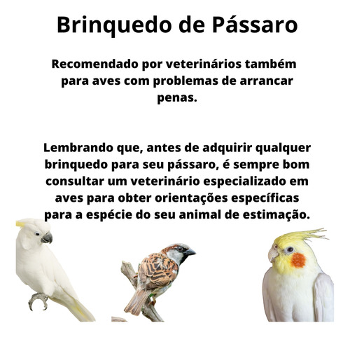 Brinquedo Pássaros Aves - Grande Bird Kabob
