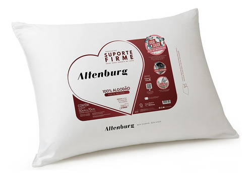 Almohada Soporte Firme 100% Algodón - 70 X 50 Cm
